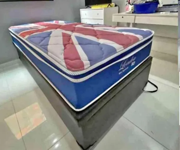 Colchão London com Base Box - Design Exclusivo