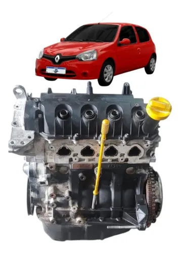 Motor Parcial Renault Clio Authentique 1.0 2014 16v
