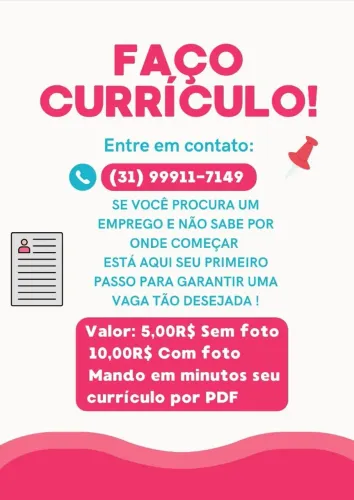 Faço currículos