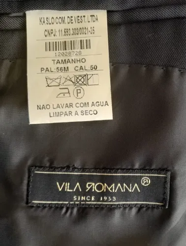 Terno Vila Romana - Seminovo (Pouquíssimo Uso)