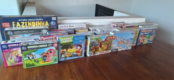 Lote de jogos educativos (Quebra cabeça)