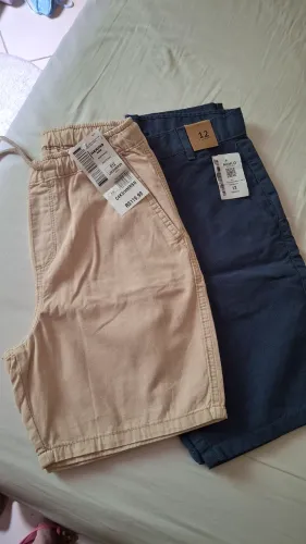 Shorts jeans menino tamanho 12 novos