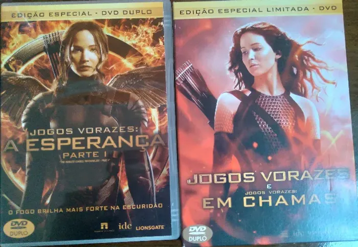 DVD - Trilogia Jogos Vorazes - Original 4 discos