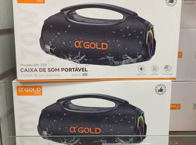 Caixa de Som Portátil Alpha Gold PRO SM-32B