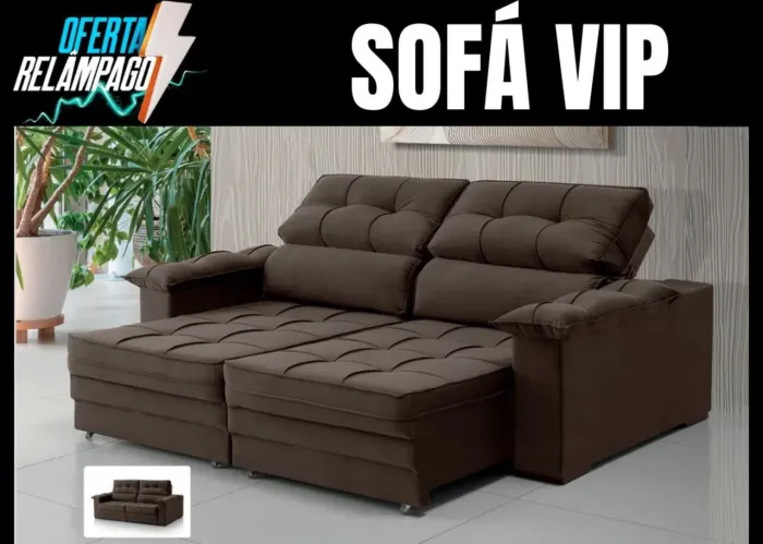 Sofá VIP - Conforto e Design para sua Sala!