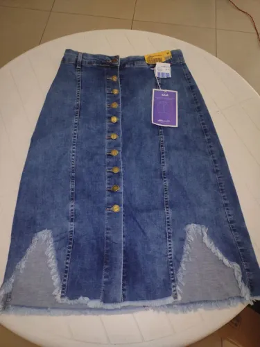 Saia Midi jeans