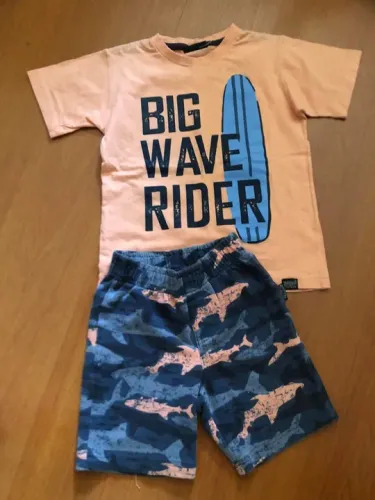 conjunto 4 anos verão vrasalon, shorts e camiseta