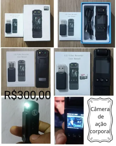 Câmera de ação corporal