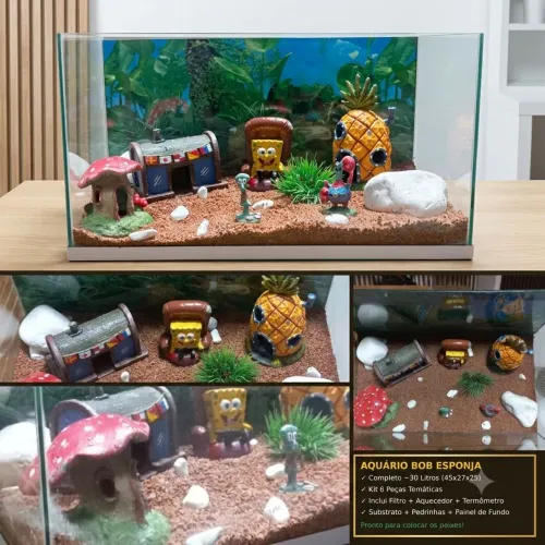 Aquário Temático Bob Esponja