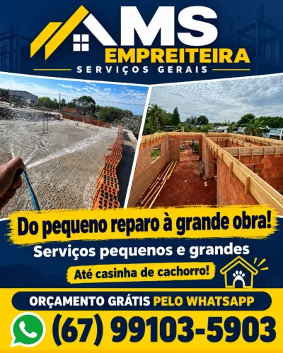 Ms empreiteiro pedreiro 