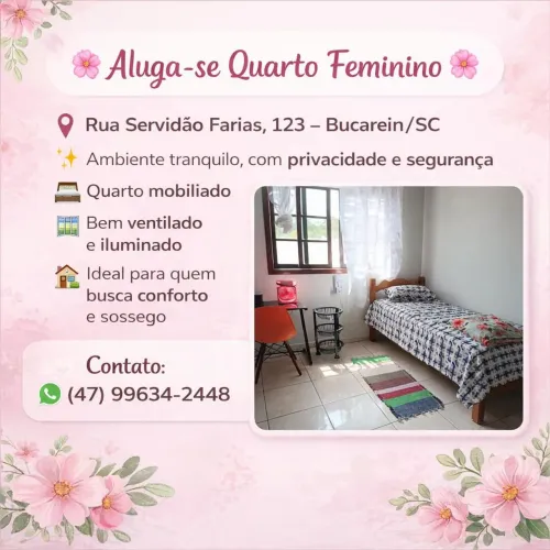 Cantinho das mulheres aluguel de quartos individual. 