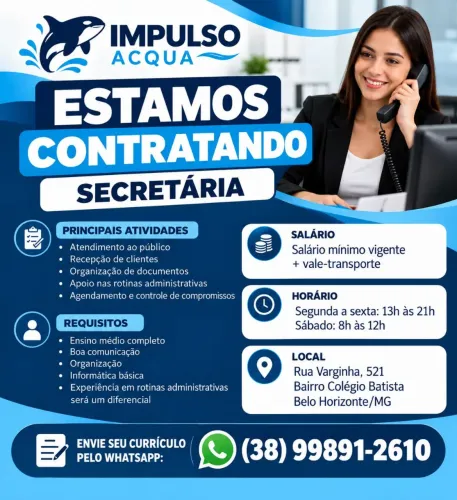 Vaga secretária