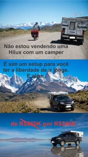? HILUX SRV 3.0 + FOUR WHEEL CAMPER FLEET FRONT DINETTE SELF CONTAINED