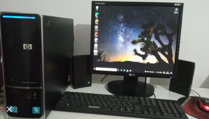 Computador HP 1tera de HD 4GB de memória