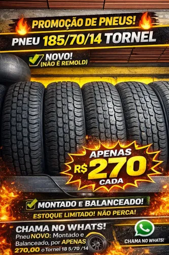 Pneu novo tornel 185/70/14
