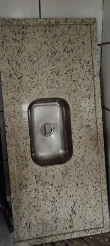Pia de cozinha em mármore