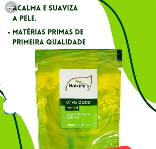 Kit 4 Mousse de Banho Natury's Luxo Sachê 30ml