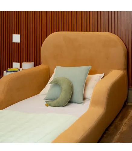 Cama Montessoriana Solteiro - Mostarda (Sem colchão)