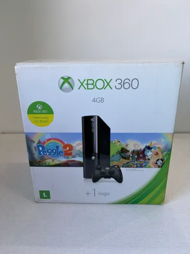 Xbox 360 Super Slim 4gb na Caixa