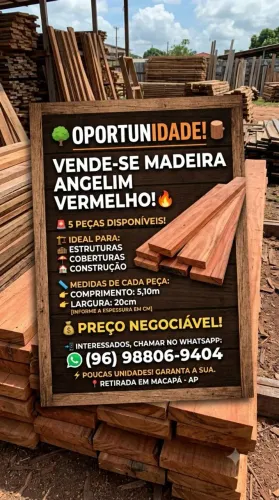 MADEIRA ANGELIM VERMELHO