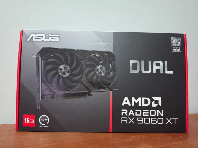 Placa de Vídeo Radeon RX 9060 XT 16GB Dual Fan - Nova | 3 Anos de Garantia + Nota Fiscal