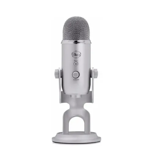 Microfone Condensador Usb Blue Yeti - Prata Cor Prata