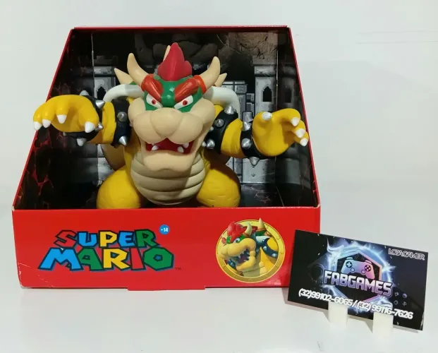 Boneco KOOPA BOWSER do super Mario. Novo. Aqui na LOJA FABGAMES. Loja física