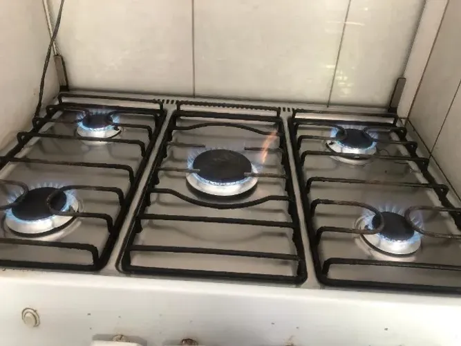 fogão GE 5 bocas branco tudo funcionando