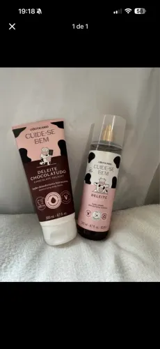 Perfume e hidratante