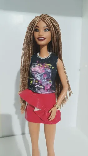Boneca Barbie Fashionista Cabelo Trançado