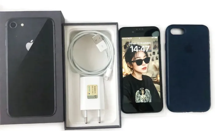 iPhone 8 256GB Preto | Bateria 100% | Caixa Completa