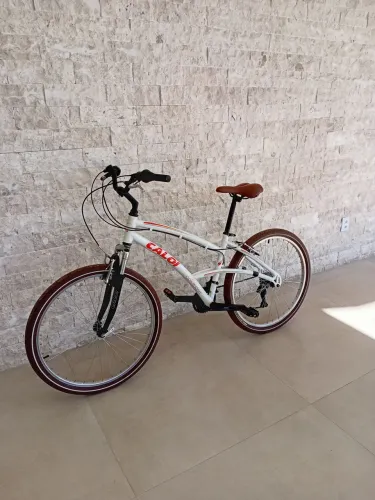 Caloi 400 21v Branca com Pedivela Integrado