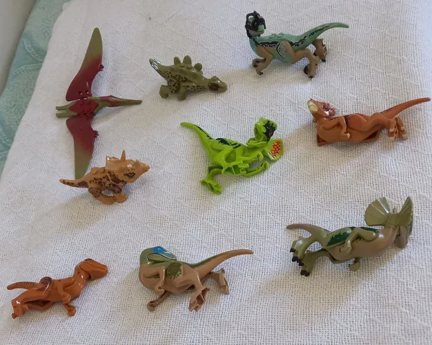 Lego Kit 06 Dinossauros Blocos de Montar 