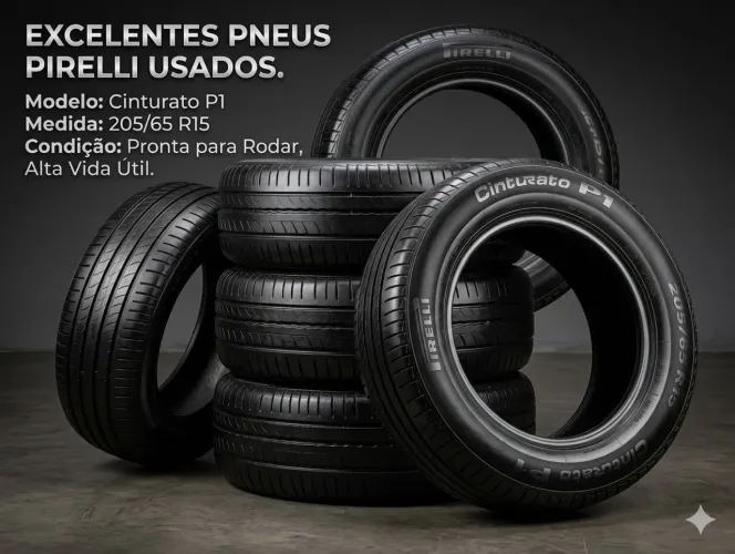 SUPER OFERTA: Conjunto de 4 Pneus PIRELLI CINTURATO P1 ? 205/65R15