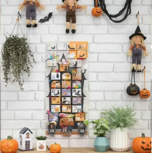 Decoração Dia Das Bruxas- Calendário Advento Halloween - 31 Porta doces