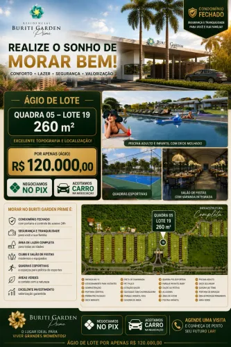 Ágios lote Condomínio Buriti Garden