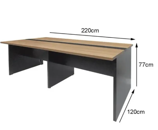 Mesa Plataforma Escritório - até 4 lugares - Caixa central passagem fiação