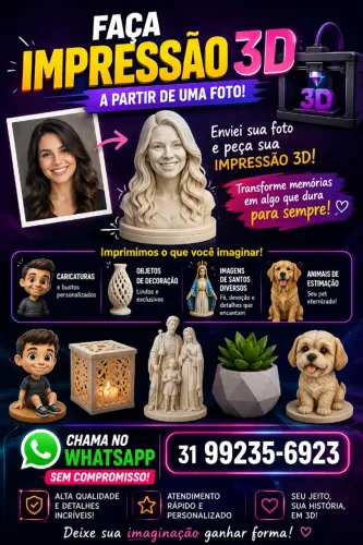Impressão 3D - Faça sua impressão 3D