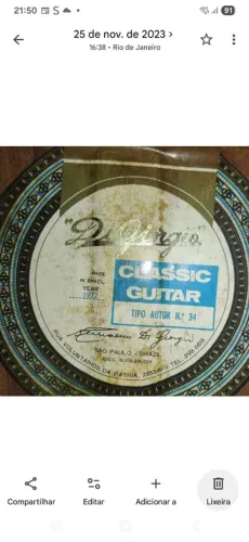Violão DiGiorgio Autor 34 - ano 1972