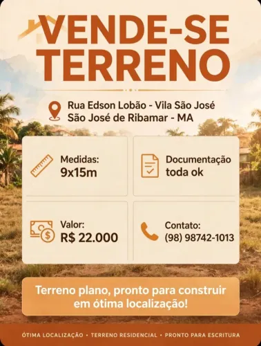 Vende-se terreno na Vila São José