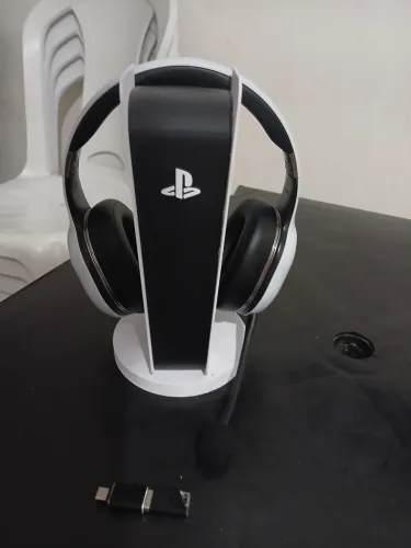 Headset 3D led vibração PS5 + base