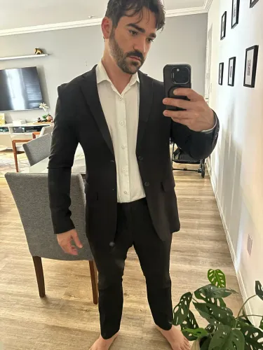 Terno slim 46 médio