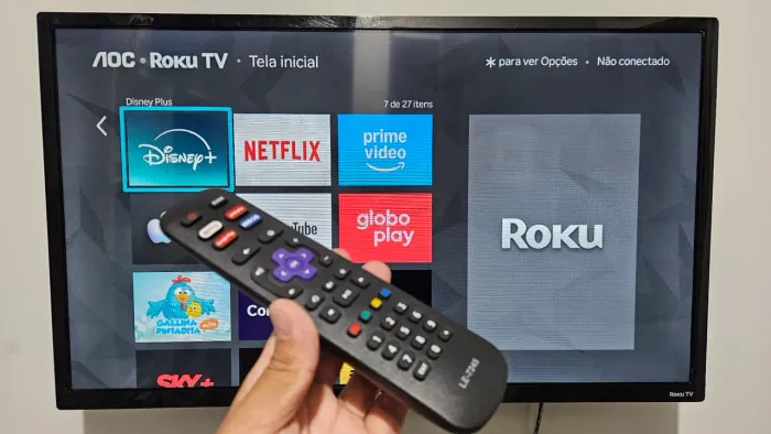 Tv 32 smart roku / aceito cartão/ entrego