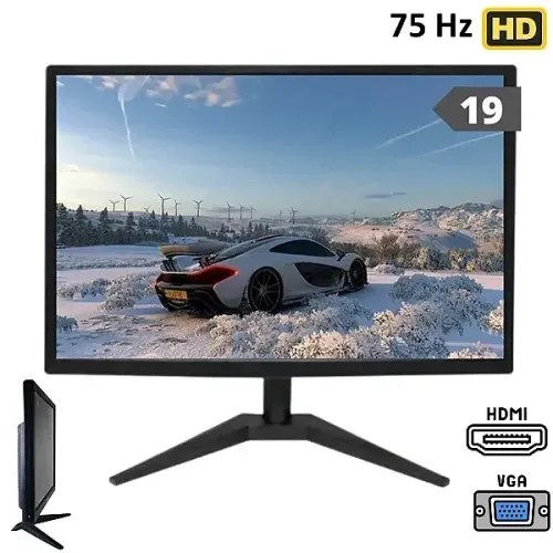 Monitor LED 19 Polegadas HD 75Hz HDMI VGA 16:10 - Hoopson  em São Luís ma 