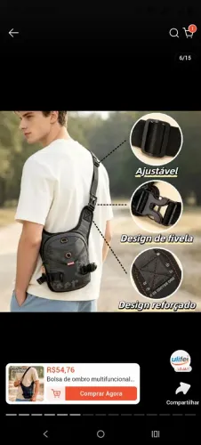 Pochete masculino 