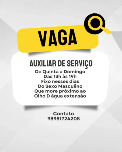 Auxiliar de Serviço
