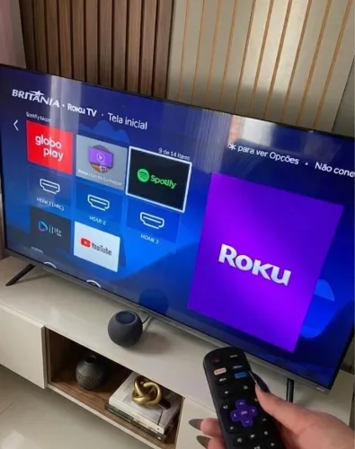 Smart TV 50" Britânia 4K - Estado de nova ( 4 meses de uso )