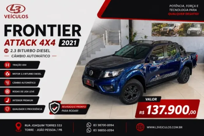 Nissan Frontier Attac.cd 4X4 2.3 Bi-TB Die. AUT 2021