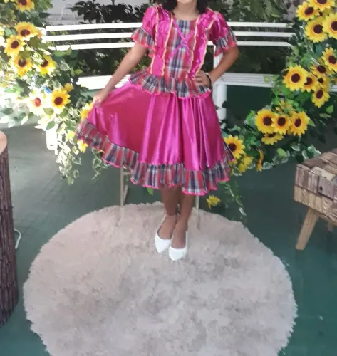 Vestido junino/quadrilha Infantil