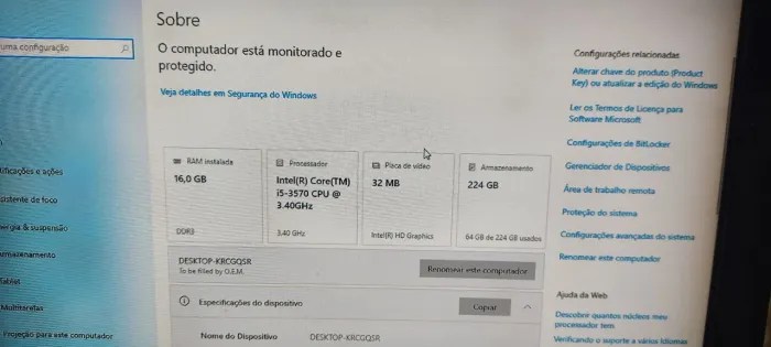 Kit mesa e CPU
